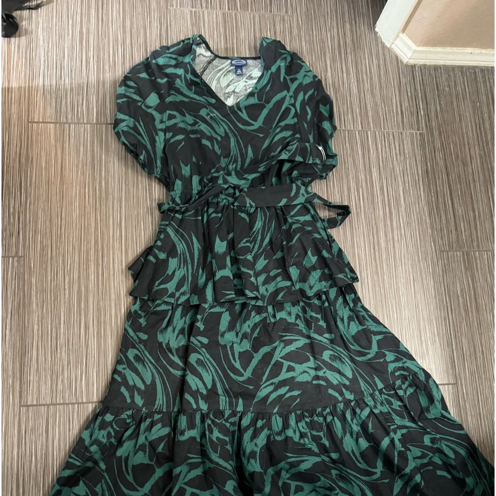 Green Zebra Dress